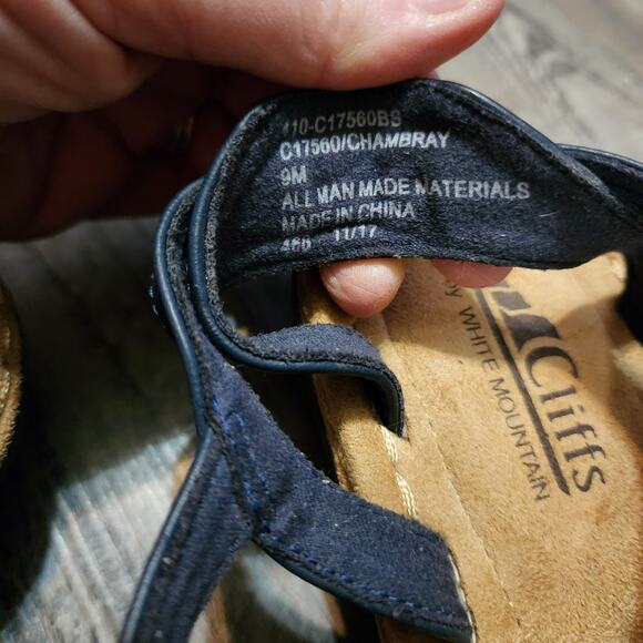 Cliffs sandals womens size 9M blue excellent condition - Picture 6 of 10